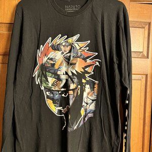 Naruto Shippuden Long Sleeve T--Shirt Adult Size M